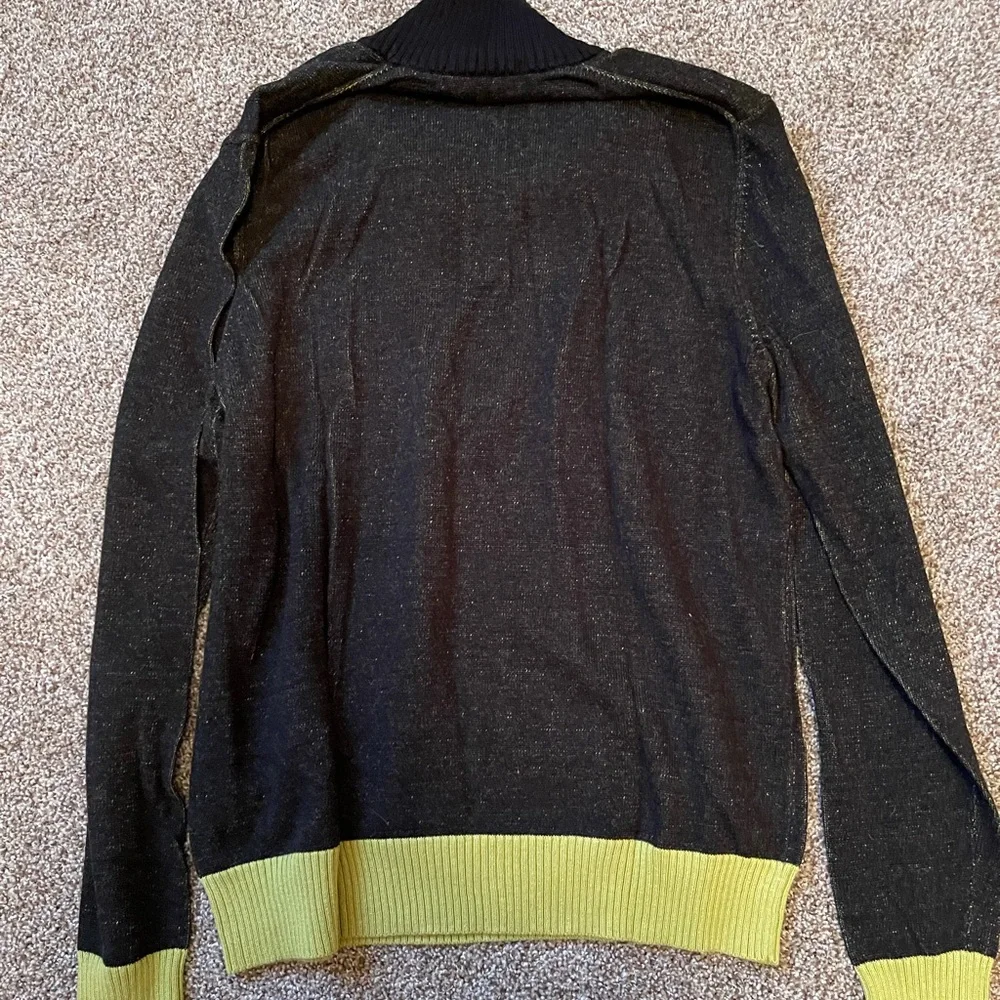 Calvin Klein Jeans Long Sleeve Sweater Black and Green
